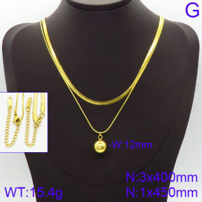 Stainless Steel Necklace  2N2001419bhva-436