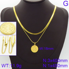 Stainless Steel Necklace  2N2001421bhva-436