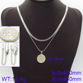 Stainless Steel Necklace  2N2001422bbov-436