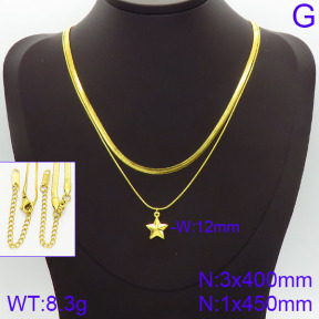 Stainless Steel Necklace  2N2001423bhva-436