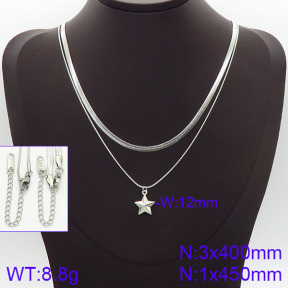 Stainless Steel Necklace  2N2001424bbov-436
