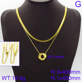 Stainless Steel Necklace  2N2001427bhva-436