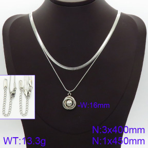 Stainless Steel Necklace  2N2001430bbov-436
