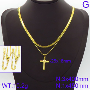 Stainless Steel Necklace  2N2001431bhva-436