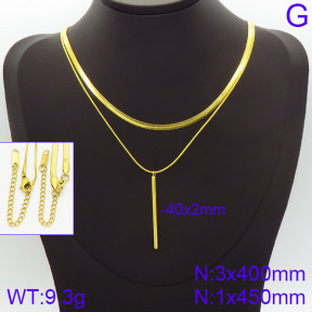 Stainless Steel Necklace  2N2001433bhva-436