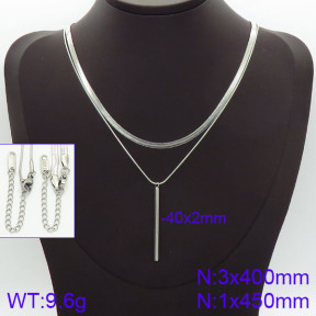 Stainless Steel Necklace  2N2001434bbov-436
