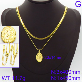 Stainless Steel Necklace  2N2001441bhva-436