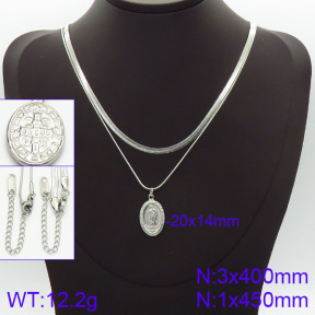 Stainless Steel Necklace  2N2001442bbov-436