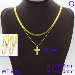 Stainless Steel Necklace  2N2001445bhva-436