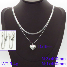 Stainless Steel Necklace  2N2001450bbov-436