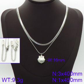 Stainless Steel Necklace  2N2001454bbov-436