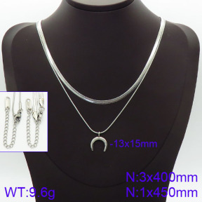 Stainless Steel Necklace  2N2001456bbov-436