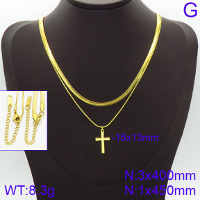 Stainless Steel Necklace  2N2001459bhva-436