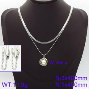 Stainless Steel Necklace  2N3000705bbov-436