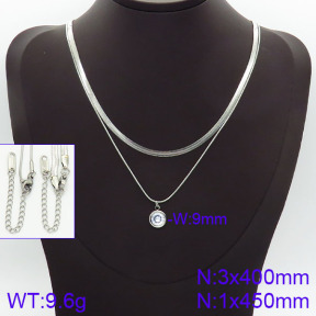 Stainless Steel Necklace  2N4001008bbov-436