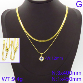 Stainless Steel Necklace  2N4001009bhva-436