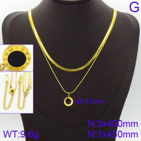 Stainless Steel Necklace  2N4001013bhva-436