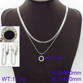 Stainless Steel Necklace  2N4001014bbov-436
