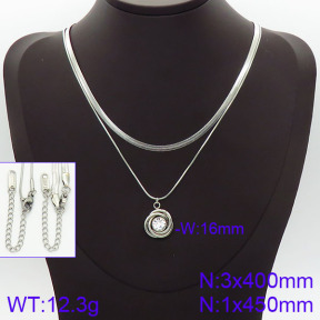 Stainless Steel Necklace  2N4001018bbov-436