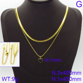 Stainless Steel Necklace  2N4001019bhva-436