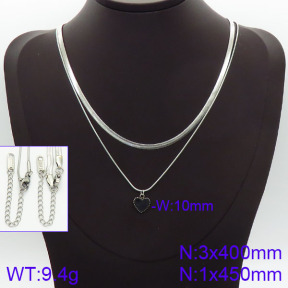 Stainless Steel Necklace  2N4001020bbov-436