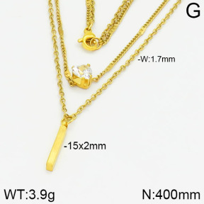 Stainless Steel Necklace  2N4001049bbnp-704
