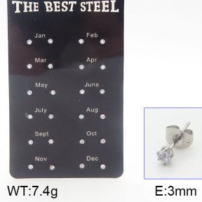 Stainless Steel Earrings  5E4001166bhia-256