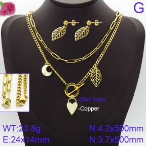 Fashion Copper Sets  F2S001895biib-J48