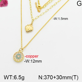 Fashion Copper Necklace  F5N400542bhia-J39