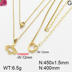 Fashion Copper Necklace  F5N400543bhia-J39