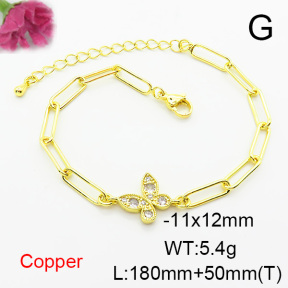 Fashion Copper Bracelet  F6B405153ablb-L002