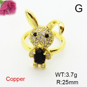 Fashion Copper Ring  F6R401079ablb-L002