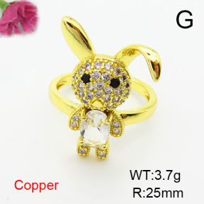 Fashion Copper Ring  F6R401080ablb-L002