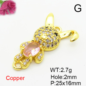 Fashion Copper Links Connectors  XFL02427aajl-L002