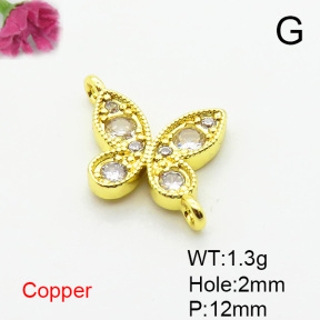 Fashion Copper Links Connectors  XFL02449vail-L002
