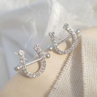 925 Silver Earrings 13*9.5mm JE2028vhkp-Y16 E254
