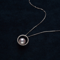 925 Silver Necklace Shell Pearl N:1*450mm(Adjustable)
P:14mm JN2046aimp-Y16 
N484