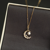 925 Silver Necklace Shell Pearl N:1*450mm(Adjustable)
P:10*18.5mm JN2056bihp-Y16 N389