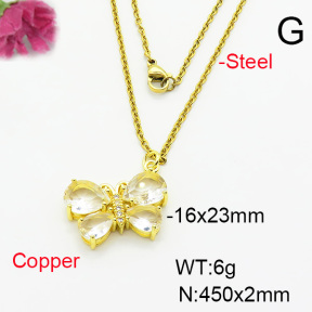 Fashion Copper Necklace  F6N404225baka-L002