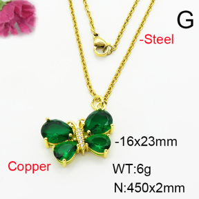 Fashion Copper Necklace  F6N404226baka-L002
