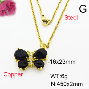 Fashion Copper Necklace  F6N404227baka-L002