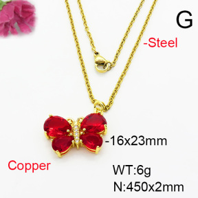 Fashion Copper Necklace  F6N404228baka-L002