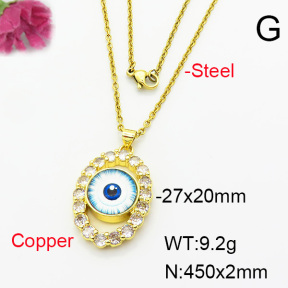 Fashion Copper Necklace  F6N404230baka-L002