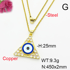 Fashion Copper Necklace  F6N404239baka-L002