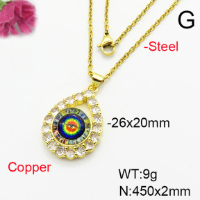 Fashion Copper Necklace  F6N404242baka-L002
