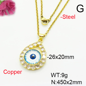 Fashion Copper Necklace  F6N404245baka-L002
