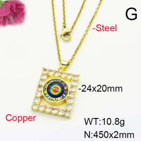 Fashion Copper Necklace  F6N404247baka-L002