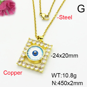 Fashion Copper Necklace  F6N404248baka-L002
