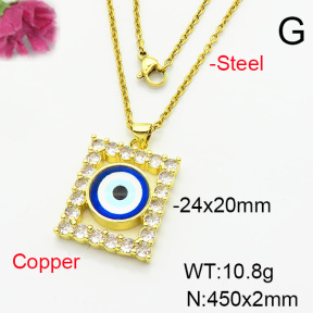 Fashion Copper Necklace  F6N404249baka-L002