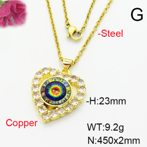Fashion Copper Necklace  F6N404251baka-L002